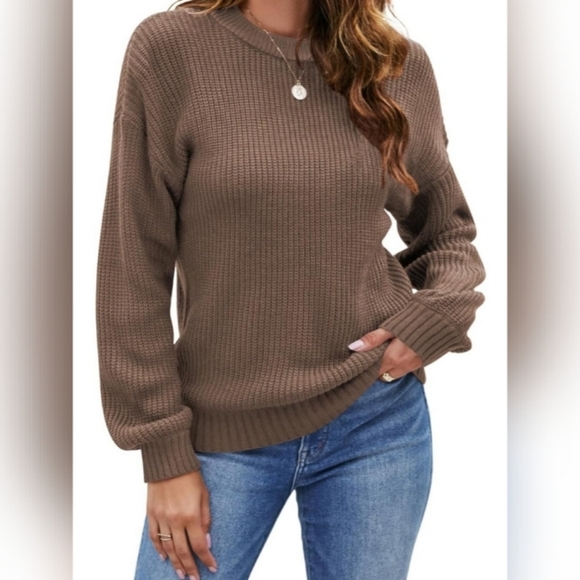 Sweaters - 🍂Women's Long Sleeve Oversized Crew Neck Chunky